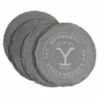 Yellowstone Authentic Etched Slate Coasters -Bioworld Shop AUTH YS 100205 MF