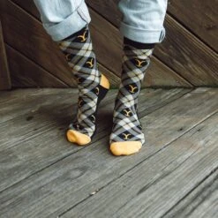 Yellowstone Dutton Ranch Black Plaid Socks -Bioworld Shop DSC 5156