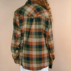 Yellowstone Dutton Ranch Embroidered Olive Plaid Flannel Shirt 8 Yellowstone Dutton Ranch Embroidered Olive Plaid Flannel Shirt -Bioworld Shop FlannelFinals 002a