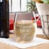 Yellowstone My Holidays Are All Yours Laser Engraved Stemless Wine Glass -Bioworld Shop L18796265 YS HIGH RESOLUTION