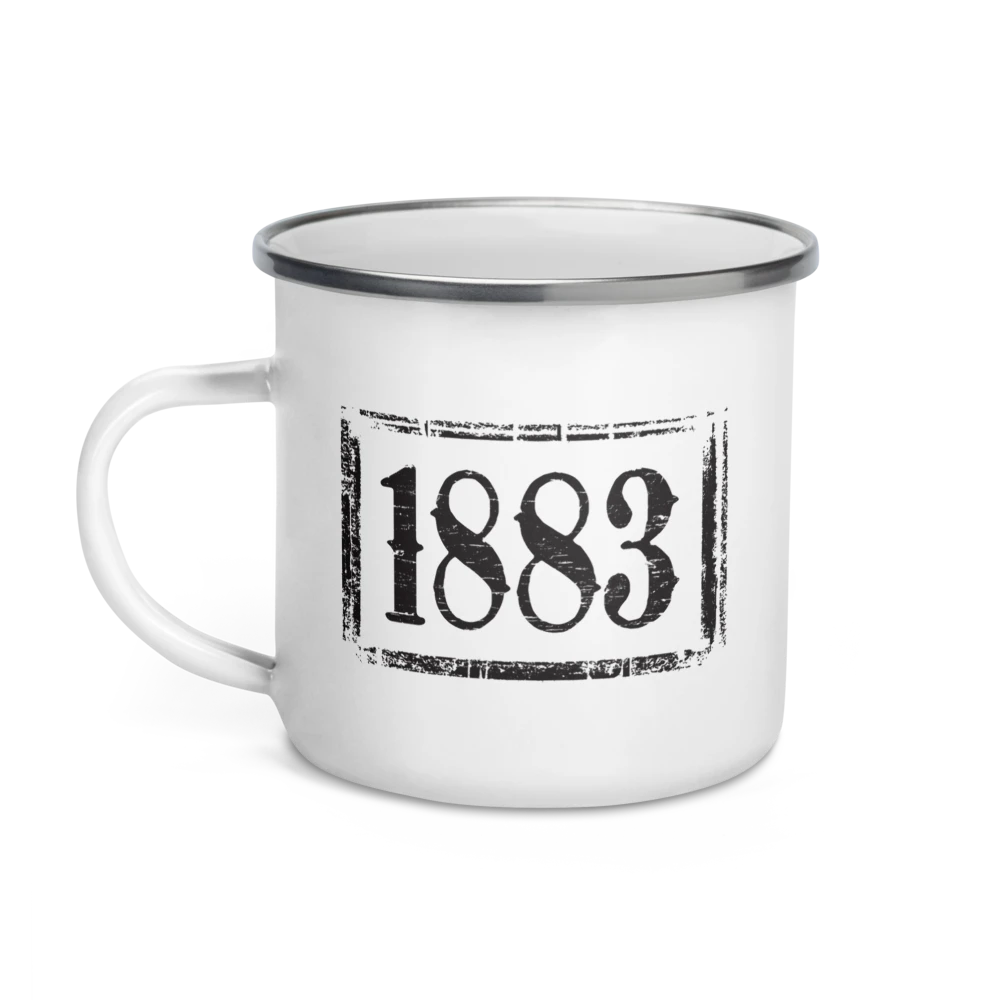 Yellowstone 1883 Logo Enamel Camping Mug 3 Yellowstone 1883 Logo Enamel Camping Mug - Image 2