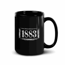 Yellowstone 1883 Warriors Don't Cry Black Mug -Bioworld Shop YS 1883 ED WDC BM 55 100085 15 RT MF