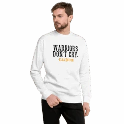 Yellowstone 1883 Warriors Don't Cry Unisex Fleece Pullover -Bioworld Shop YS 1883 ED WDC CN 55 100638 BK WHT LFSTYL MF