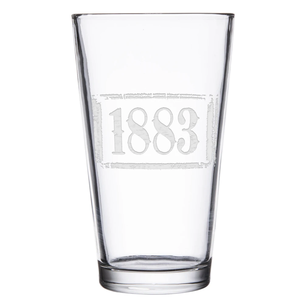 Yellowstone 1883 Logo Laser Engraved Pint Glass 4 Yellowstone 1883 Logo Laser Engraved Pint Glass - Image 2