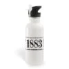 Yellowstone 1883 Logo 20 Oz Screw Top Water Bottle With Straw -Bioworld Shop YS 1883 WB 100096 MF