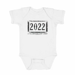 Yellowstone 1883 A Yellowstone Baby Story 2022 Baby Bodysuit 9 Yellowstone 1883 A Yellowstone Baby Story 2022 Baby Bodysuit -Bioworld Shop YS 1883 YSSTORY BB 55 100370 WHT 22 MF