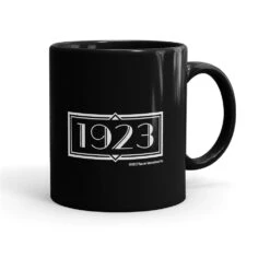 Yellowstone 1923 Logo Black Mug -Bioworld Shop YS 1923 LOGO 64 100085 11 L MF