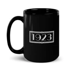 Yellowstone 1923 Logo Black Mug -Bioworld Shop YS 1923 LOGO 64 100085 15 L MF