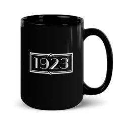 Yellowstone 1923 Logo Black Mug -Bioworld Shop YS 1923 LOGO 64 100085 15 R MF
