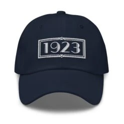 Yellowstone 1923 Logo Classic Dad Hat -Bioworld Shop YS 1923 LOGO 64 100998 NAVY MF