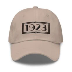 Yellowstone 1923 Logo Classic Dad Hat -Bioworld Shop YS 1923 LOGO 64 100998 STONE MF