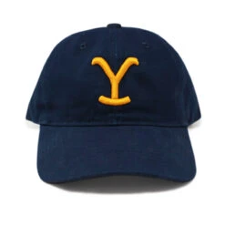 Yellowstone Y Logo 3D Puff Embroidered Hat -Bioworld Shop YS 3D HAT BLUE 1X1 0001