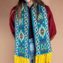 Yellowstone Aztec Printed Scarf 18 Yellowstone Aztec Printed Scarf -Bioworld Shop YS AZTEC SCARF 1X1 0007