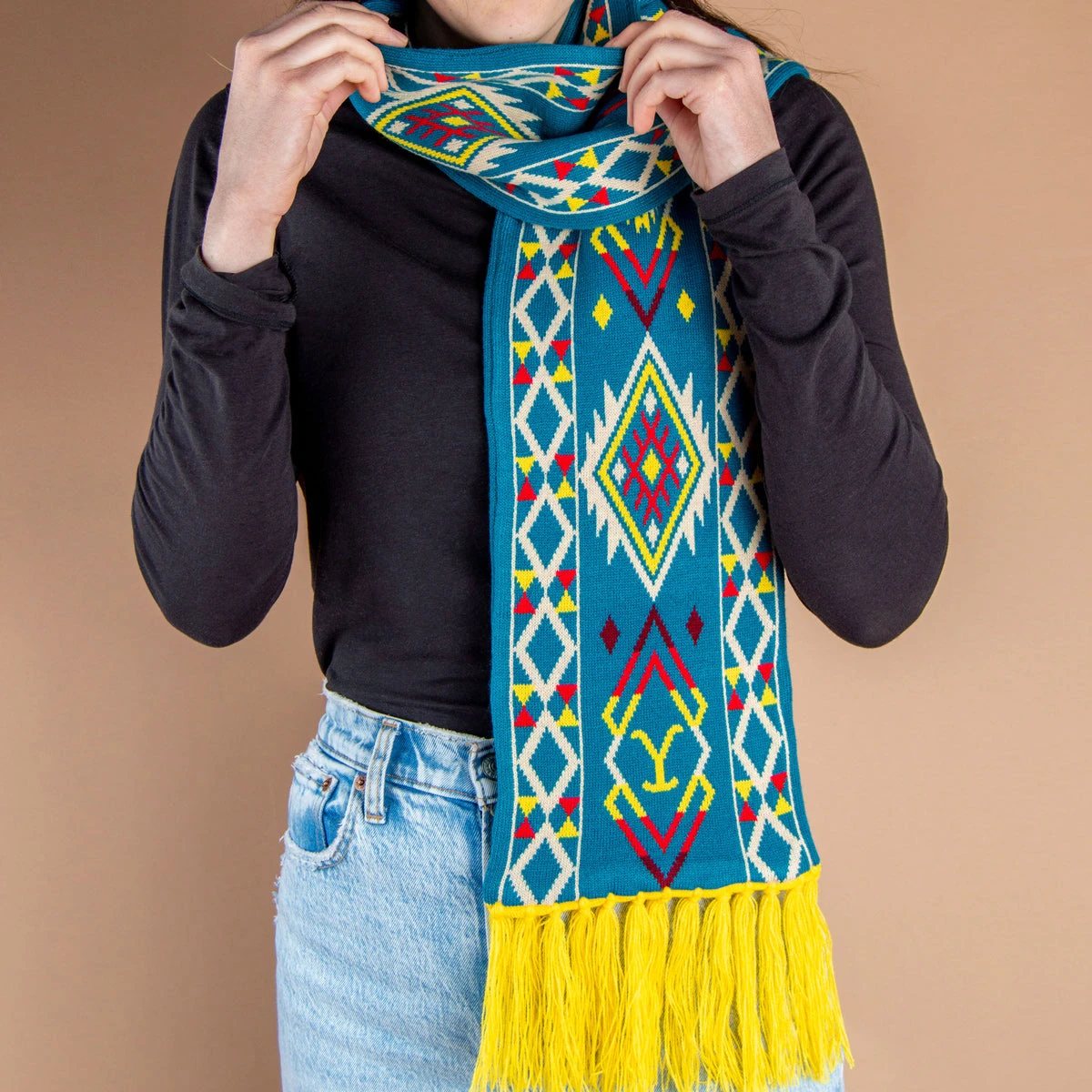 Yellowstone Aztec Printed Scarf 4 Yellowstone Aztec Printed Scarf - Image 2