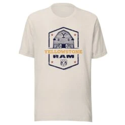 Yellowstone X Ram Barn T-Shirt -Bioworld Shop YS BARNRAM 76 100894 HEATHER DUST MF