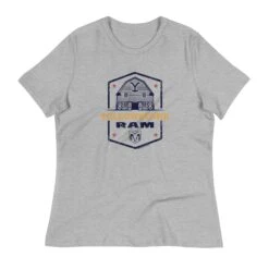 Yellowstone X Ram Barn Women's T-Shirt -Bioworld Shop YS BARNRAM 76 100925 ATHLETIC HEATHER MF