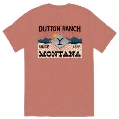 Yellowstone Dutton Ranch Montana Tri-Blend Short Sleeve T-Shirt