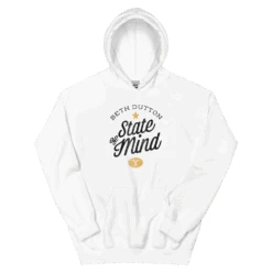 Yellowstone Beth Dutton State Of Mind Hooded Sweatshirt -Bioworld Shop YS BDMIND HS 100861 WHT MF