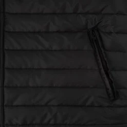 Yellowstone Dutton Ranch Logo Puffer Jacket -Bioworld Shop YS BLACK PUFFER 1X1 0003