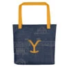 Yellowstone Historic Blueprint Tote -Bioworld Shop YS BPALL 111 101210 FT MF