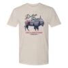 Yellowstone Dutton Ranch Montana Bison Adult Short Sleeve T-Shirt -Bioworld Shop YS BULL 63 100011 NATURAL MF