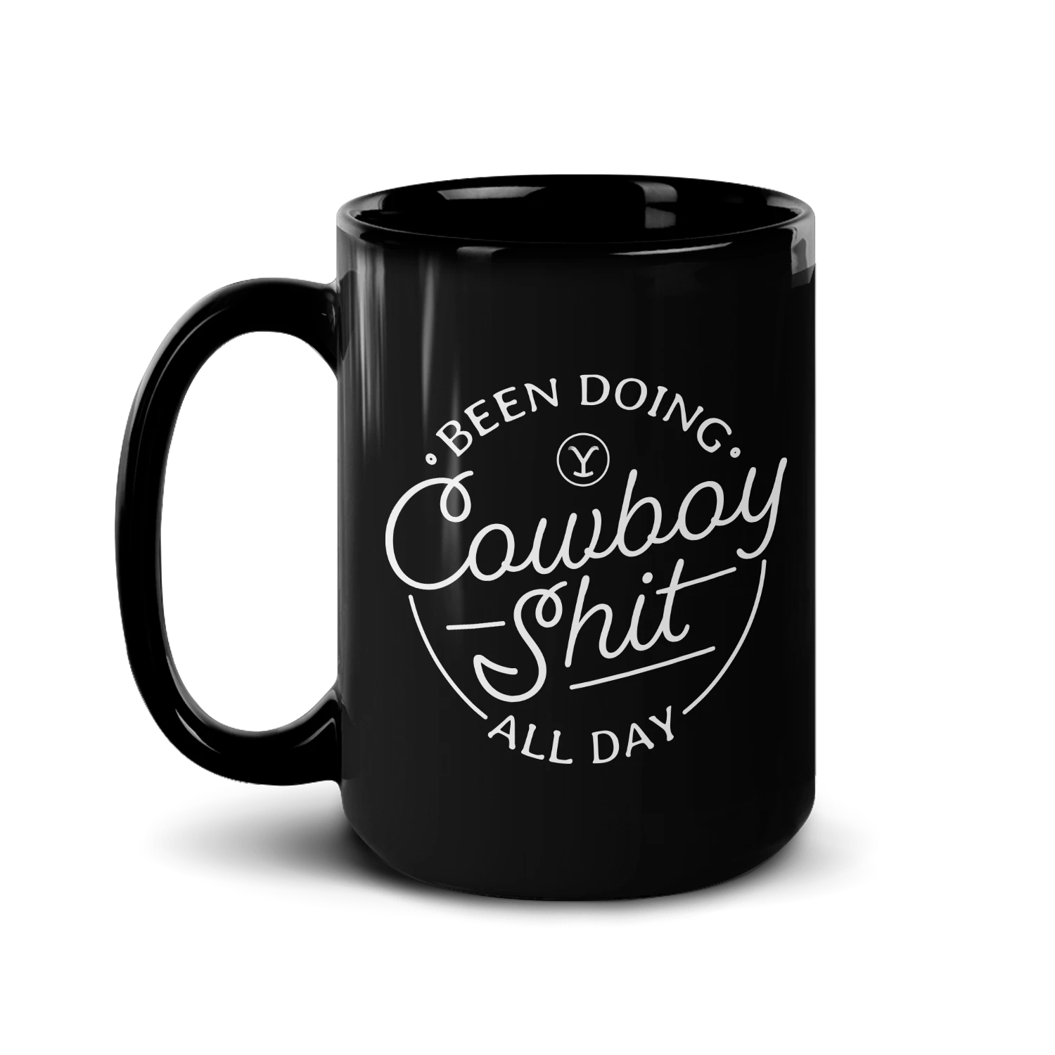 Yellowstone Cowboy Black Mug 5 Yellowstone Cowboy Black Mug - Image 3