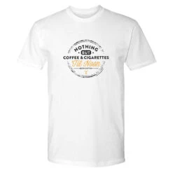 Yellowstone Nothing But Coffee & Cigarettes 'Til Noon Adult Short Sleeve T-Shirt