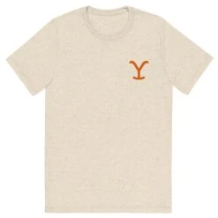 Yellowstone Ride Like It's Your Last Tri-Blend Short Sleeve T-Shirt -Bioworld Shop YS COMP0152 69 100147 OATMEAL FT MF