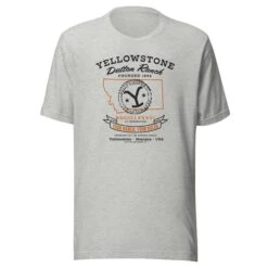 Yellowstone Dutton Ranch Your Ranch Your Rules Short Sleeve T-Shirt -Bioworld Shop YS COMP09 69 100394 ATHLETIC HEATHER MF