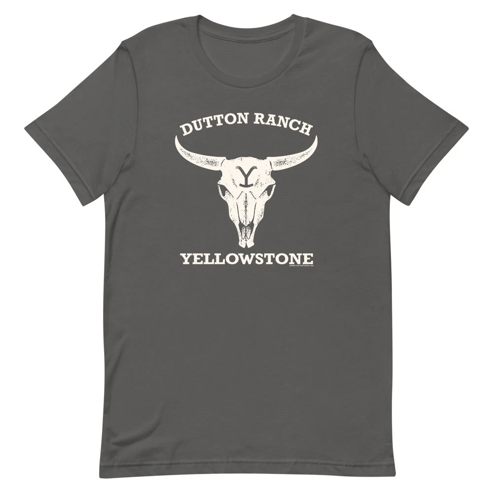 Yellowstone Cow Skull Adult Short Sleeve T-Shirt 4 Yellowstone Cow Skull Adult Short Sleeve T-Shirt - Image 2