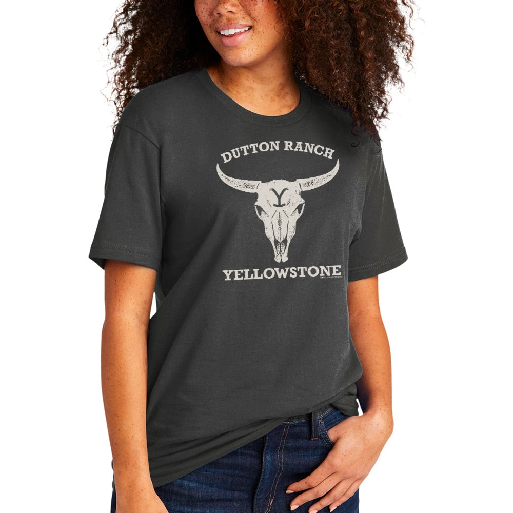 Yellowstone Cow Skull Adult Short Sleeve T-Shirt 5 Yellowstone Cow Skull Adult Short Sleeve T-Shirt - Image 3