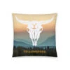 Yellowstone Cow Skull Throw Pillow -Bioworld Shop YS CS TP 100382 0001 Pillow Front