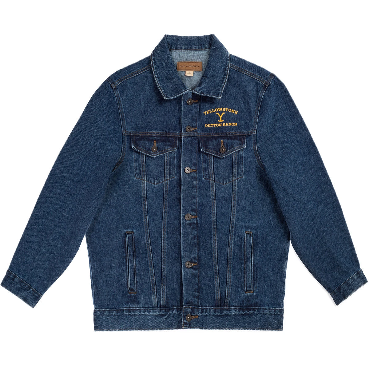 Yellowstone Dutton Ranch Logo Embroidered Denim Jacket 3 Yellowstone Dutton Ranch Logo Embroidered Denim Jacket