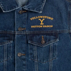 Yellowstone Dutton Ranch Logo Embroidered Denim Jacket 9 Yellowstone Dutton Ranch Logo Embroidered Denim Jacket -Bioworld Shop YS DENIM JACKET 1X1 0003