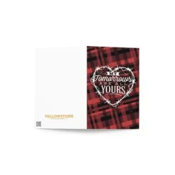 Yellowstone My Tomorrows Are All Yours Plaid Greeting Card -Bioworld Shop YS DESIGN1 68 101637 MF1