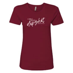 Yellowstone I Don't Speak Women's Short Sleeve T-Shirt -Bioworld Shop YS DIP 67 100012 MAROON FT MF