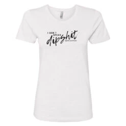 Yellowstone I Don't Speak Women's Short Sleeve T-Shirt -Bioworld Shop YS DIP 67 100012 WHITE FT MF