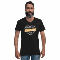 Yellowstone Don't Make Me Go Beth Dutton On You Heart V-Neck Short Sleeve T-Shirt -Bioworld Shop YS DMMG 62 100421 BLACK LFST MF