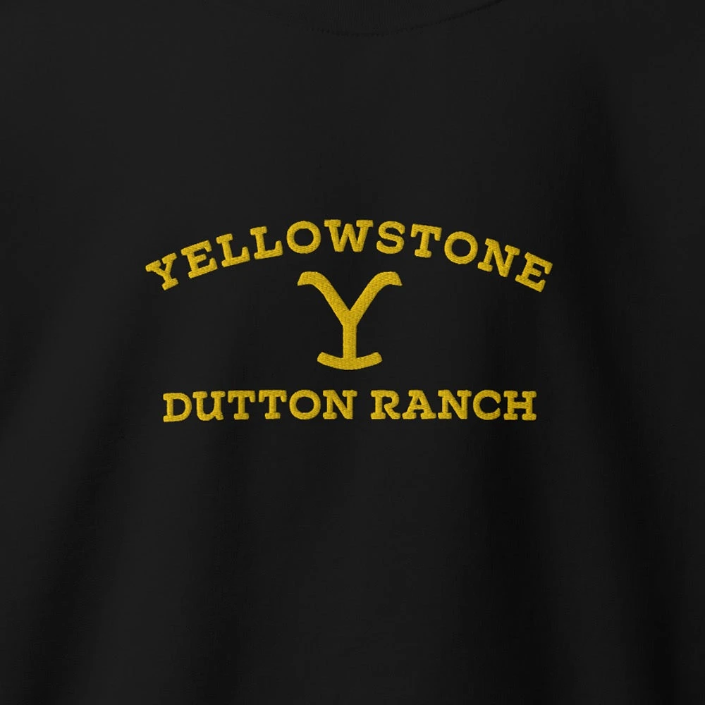 Yellowstone Dutton Ranch Logo Embroidered Sweatshirt 4 Yellowstone Dutton Ranch Logo Embroidered Sweatshirt - Image 2