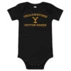 Yellowstone Dutton Ranch Baby Bodysuit 2 Yellowstone Dutton Ranch Baby Bodysuit -Bioworld Shop YS DR BO 100151 Baby Onesie BLACK