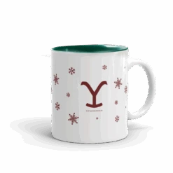 Yellowstone Dutton Ranch Cowboy Holiday Two-Tone Mug -Bioworld Shop YS DR CB H 100088 RT 11 MF