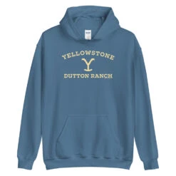Yellowstone Dutton Ranch Hooded Sweatshirt 9 Yellowstone Dutton Ranch Hooded Sweatshirt -Bioworld Shop YS DR HS 100361 Hoodie BLUE