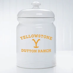 Yellowstone Dutton Ranch Logo Pet Treat Jar