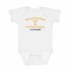 Yellowstone Dutton Ranch Logo Personalized Baby Bodysuit -Bioworld Shop YS DR PBS 52 100370 WHT PERSO MF