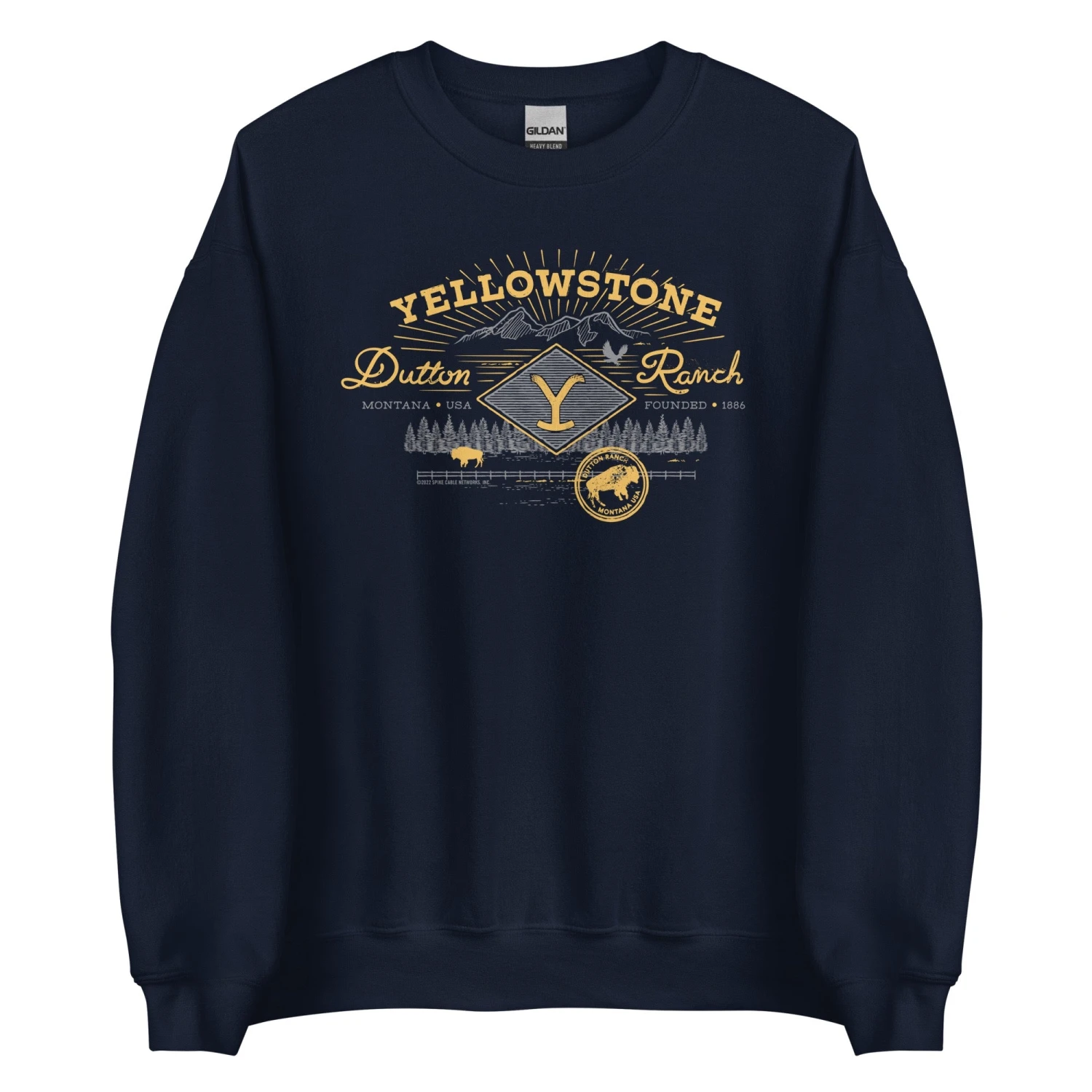 Yellowstone Dutton Ranch Scenery Fleece Crewneck Sweatshirt 3 Yellowstone Dutton Ranch Scenery Fleece Crewneck Sweatshirt