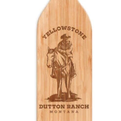 Yellowstone Dutton Ranch Montana Wine Bottle Cutting Board -Bioworld Shop YS DRM WBCB 100179 0001 WCB RO