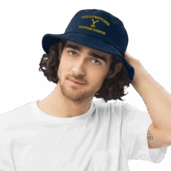 Yellowstone Dutton Ranch Logo Denim Bucket Hat -Bioworld Shop YS DRlogo BH 56 100951 CLASSIC DEN LFSTYL MF