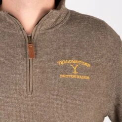 Yellowstone Dutton Ranch Mortimer Quarter Zip Embroidered Pullover 10 Yellowstone Dutton Ranch Mortimer Quarter Zip Embroidered Pullover -Bioworld Shop YS FLY 2022 1x1 040 1