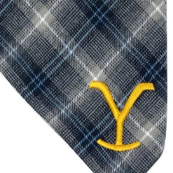 Yellowstone Y Logo Plaid Doggie Flandana -Bioworld Shop YS FLY 2022 MERCH 1X1 035