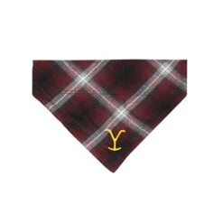 Yellowstone Y Logo Plaid Doggie Flandana -Bioworld Shop YS FLY 2022 MERCH 1X1 037 1